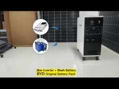 En 3000w zonne-energiesysteem alles in één kit zonne-energiesysteem 3kw zonne-energiesysteem dc/ac 6kwh Portable Power S