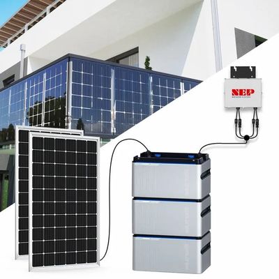 Kwaliteit  Plug And Play Balcony Solar System With Battery Micro Inverter Balcony Battery Fabriek