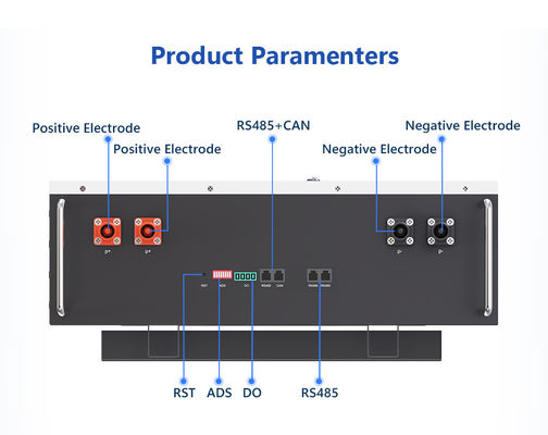 Van de Opslagsystemen van de huisenergie het Lithium Ion Battery 200ah 100ah 20kwh 10kwh 5kw sorteert een Batterij van Powerwall 48v Lifepo4