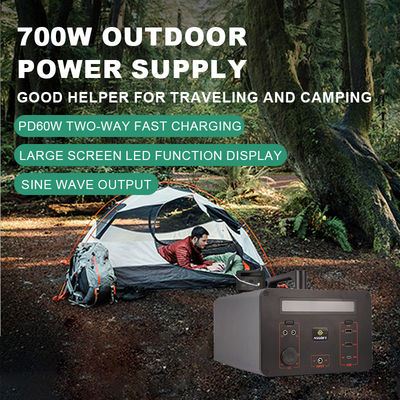 De snelle van de de Krachtcentralelifepo4 Batterij van het Lastenlithium ZonneGenerator 220v 700w voor Huis