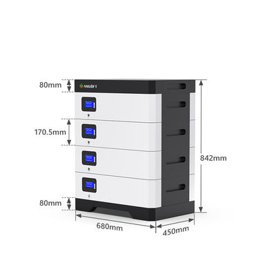 het Lithium van 51.2V Lifepo4 10kwh 5Kwh 100Ah 200Ah 300Ah van Netbatterij voor Huisess Energie
