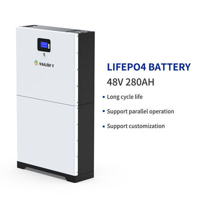 8000 Accu Powerwall van de Cyclus280ah de Zonne Stapelbare 48v Lifepo4 Energie voor Huishouden