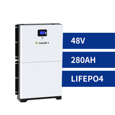 8000 Accu Powerwall van de Cyclus280ah de Zonne Stapelbare 48v Lifepo4 Energie voor Huishouden