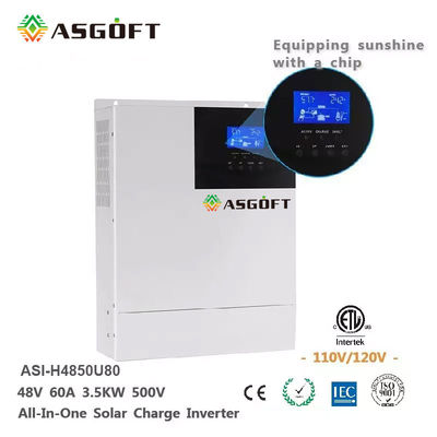 MPPT Hybride 5KW van Slimme WiFi controle van de Net de Zonneomschakelaar 48V 80A