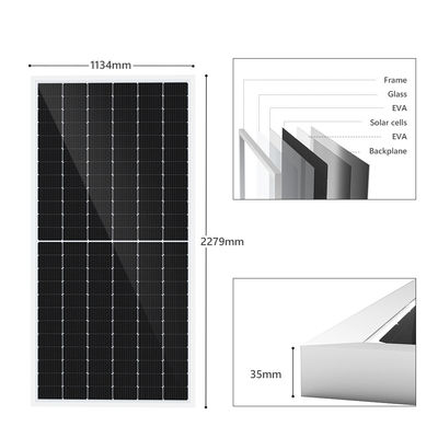 Vernieuwbare Photovoltaic Monocrystalline Zonnecellen Monopv Comités 500watt 460w 540watt