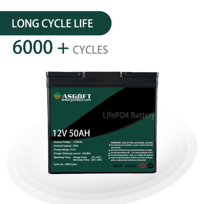Lithium Ion Lifepo 4 Batterij 50ah 12V 50Ah 10kwh voor Motorfiets