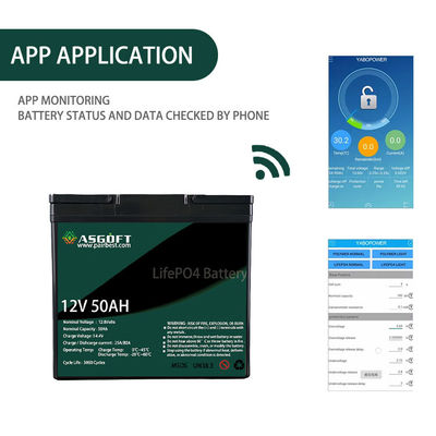 Lithium Ion Lifepo 4 Batterij 50ah 12V 50Ah 10kwh voor Motorfiets