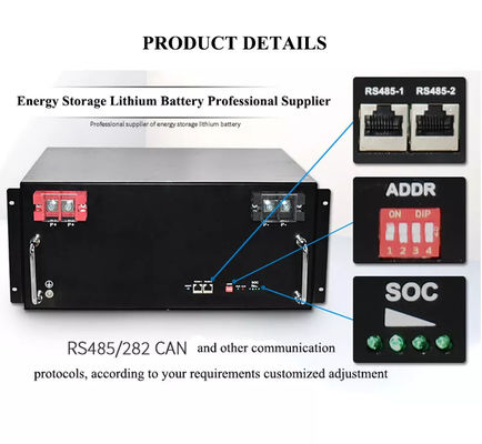 Het Pak Diepe Cyclus lithium-Ionen5kwh 10KWh 50Ah 100Ah 200Ah van de premie48v Lifepo4 Batterij