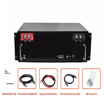 Van het Lithiumion battery pack 48v 200ah Lifepo4 van de energieopslag Waterdicht de Batterijpak