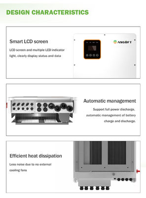 Commerciële Hybride op Netomschakelaar 5kva 10kw 20kw 30kw 50kw 80kw 100kw