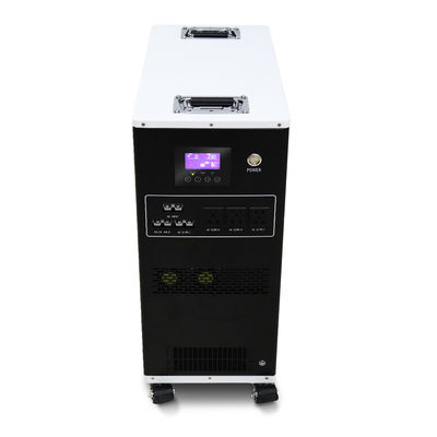 Allen in één Draagbare Batterijopslag met 220Ah-de Batterij van het Capaciteits25.6v Voltage MPPT met Afsluitbaar Wielen en Handvat