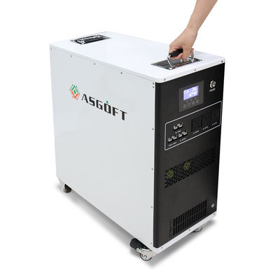 Allen in één Draagbare Batterijopslag met 220Ah-de Batterij van het Capaciteits25.6v Voltage MPPT met Afsluitbaar Wielen en Handvat
