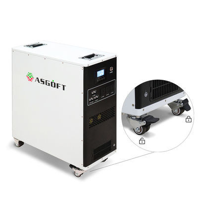 Allen in één Draagbare Batterijopslag met 220Ah-de Batterij van het Capaciteits25.6v Voltage MPPT met Afsluitbaar Wielen en Handvat
