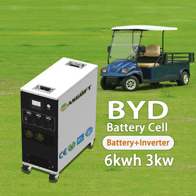 Allen in één Draagbare Batterij van de Batterijopslag 6016Wh met Afsluitbaar Wielen en Handvat