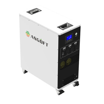 Asgoft3kw 6kwh 25.6v 235ah Huis of openlucht Draagbare Lader allen in Één Zonnegenerator