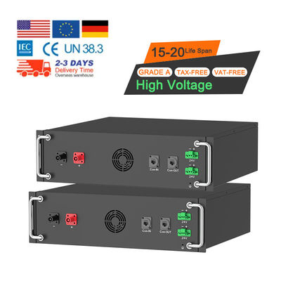 Hoogspanning 15kwh-750kwh Lithium Iron Battery Pack Lifepo4 51.2v 100Ah Rack Mounted Battery Lithium Ion Battery
