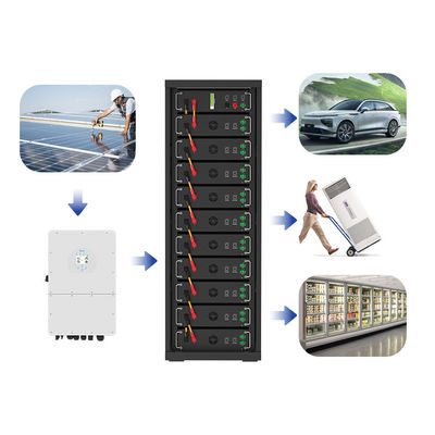 Hoogspanning 15kwh-750kwh Lithium Iron Battery Pack Lifepo4 51.2v 100Ah Rack Mounted Battery Lithium Ion Battery