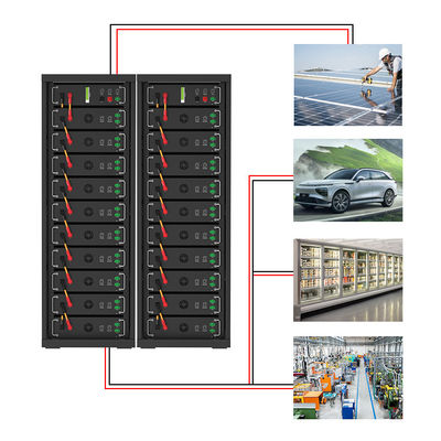 Hoogspanningsrek Lifepo4 batterij 15kwh 20kwh 30kwh 50kwh 100kwh industrieel energiesysteem