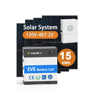 Ess 153.6v Lithium-ion batterij 100Ah 256V gestapeld in één systeem Hoogspanningshybride energieopslagbatterij