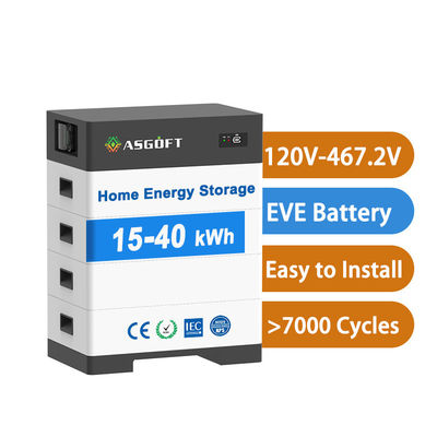Ess 153.6v Lithium-ion batterij 100Ah 256V gestapeld in één systeem Hoogspanningshybride energieopslagbatterij