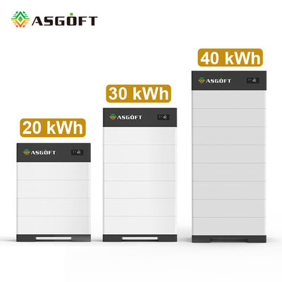 zonnebatterijcasesysteem 15kwh 20kwh 25kwh 30kwh 35kwh 40kwh stapelbare zonne-generator