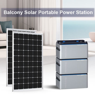 Micro-omvormer Energieopslagbatterij 1024wh 5120Wh Balkon Zonnecentrale Draagbare elektriciteitscentrale 800W