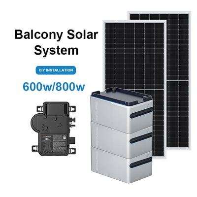 Duitsland Lagersysteem PV Zonne-energiesysteem Balkoncentrale 600W 800w Balkonkraftwerk