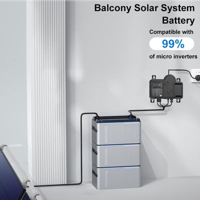 Micro Inverter Balkon Solar System 800w Balkon Zonnebatterij Met Zonnepaneel