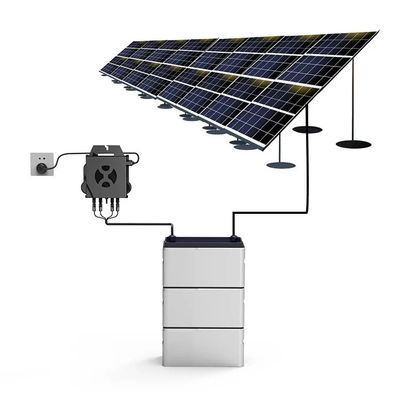 Volledig Home Balkon Zonnestelsel 800W Micro Inverter LiFePO4 Balkonbatterij