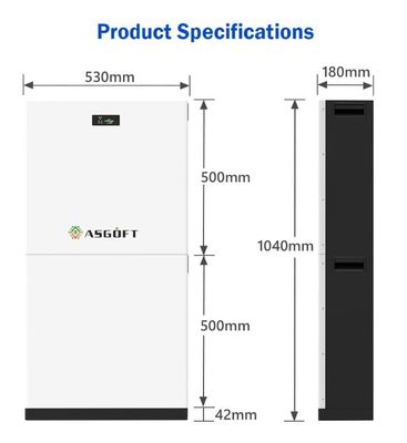 51.2V 280Ah 15kWh LiFePO4 Lithiumbatterij Stapelbare Bms 10kWh 20kWh Pv-opslag