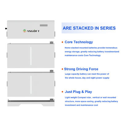 USA Home Hybrid 10kw 15kw 20kw Hoogspanning Ess Byd 20 KWh Lithiumbatterie