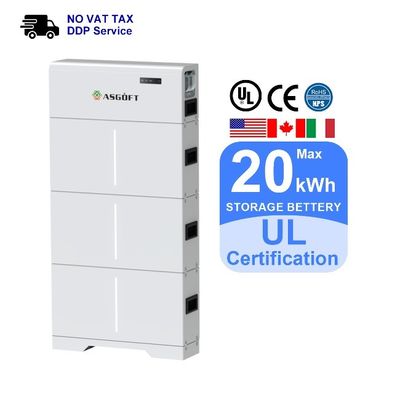 Hoogspanningsbatterij LiFePO4 20kwh Energieopslag Lithium-ionbatterijen