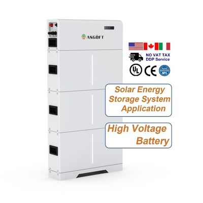 Home Hoogspanningsopslag 10kwh 15kwh 20kwh Zonne-energie Lifepo4 Lithiumbatterij