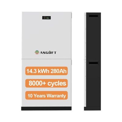 8000 cycli Zonnebatterij LiFePO4 51.2V 280Ah 15Kwh Energieopslagbatterij