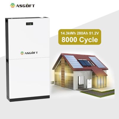 280Ah 15kwh 51.2V Lifepo4 Lithium-ionbatterij voor huishoudelijk, industrieel en commercieel gebruik