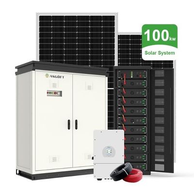 Compleet hybride zonne-energiesysteem van 50 kW 100 kW met 100 kWh batterij