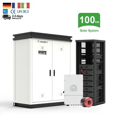 Microgrid 50kWh 100kWh Off Grid zonne-energieopslagbatterij