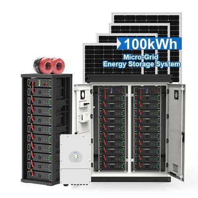 50kW 60kW 70kW 100kW Off On Grid Zonne-energieopslag systeem met lithiumbatterie